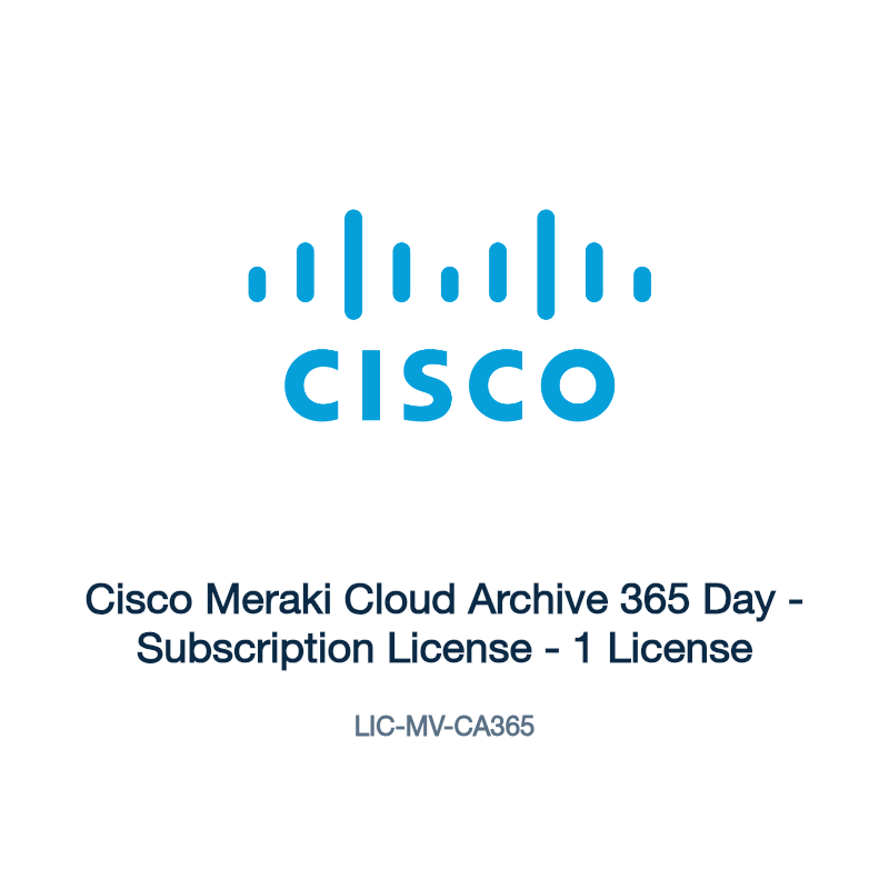 LIC-MV-CA365: Cisco Meraki Cloud Archive 365 Day