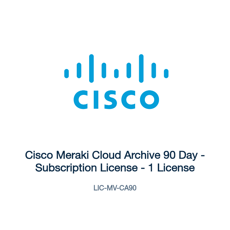 LIC-MV-CA90: Cisco Meraki Cloud Archive 90 Day