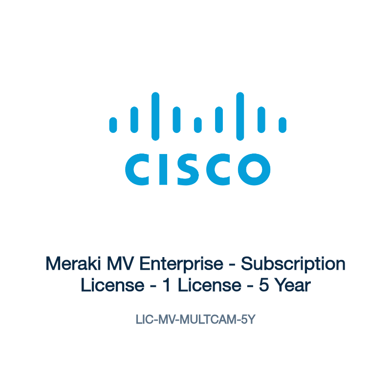 LIC-MV-MULTCAM-5Y: Meraki MV Enterprise