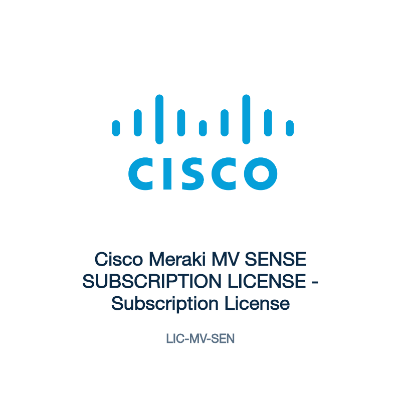 LIC-MV-SEN: Cisco Meraki MV SENSE SUBSCRIPTION LICENSE