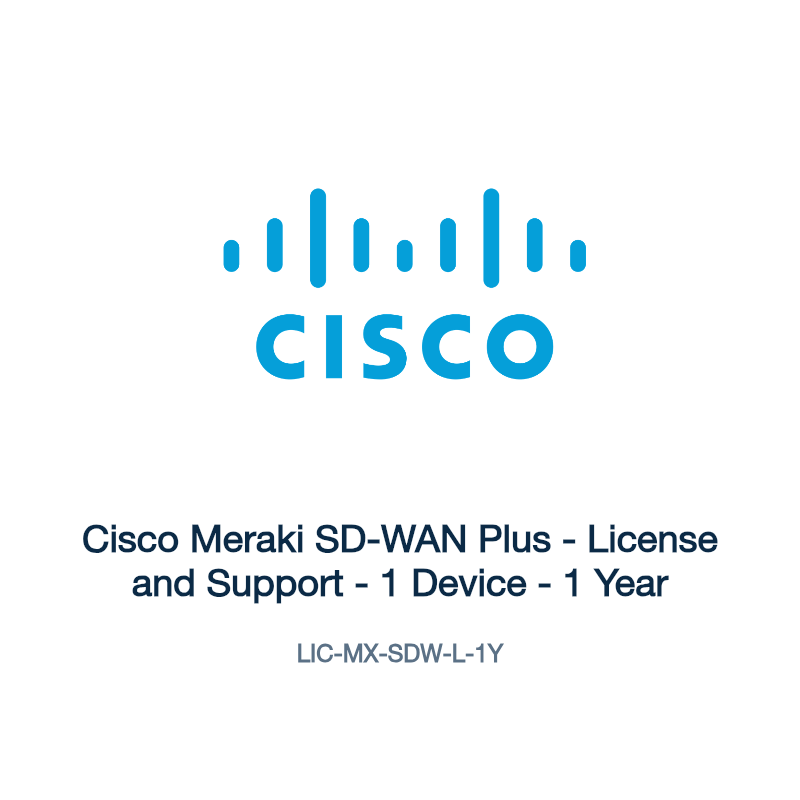 LIC-MX-SDW-L-1Y: Cisco Meraki SD-WAN Plus