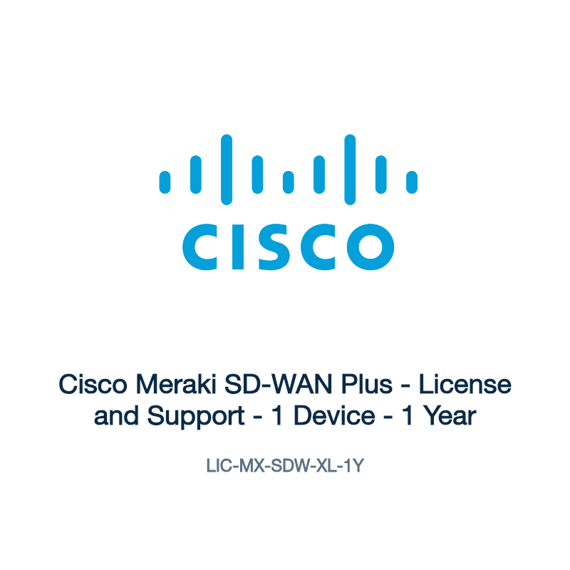 LIC-MX-SDW-XL-1Y: Cisco Meraki SD-WAN Plus
