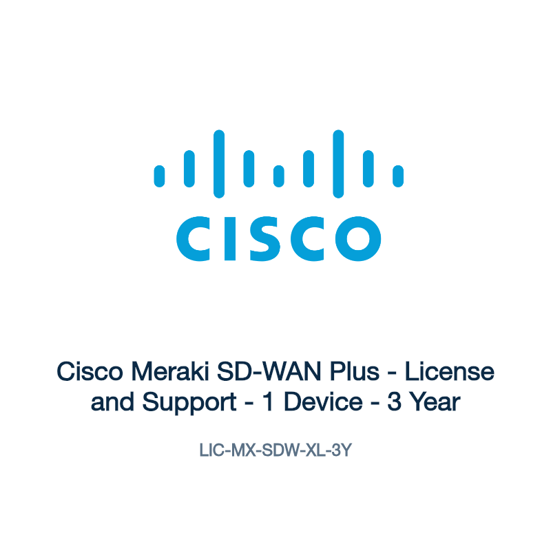 LIC-MX-SDW-XL-3Y: Cisco Meraki SD-WAN Plus