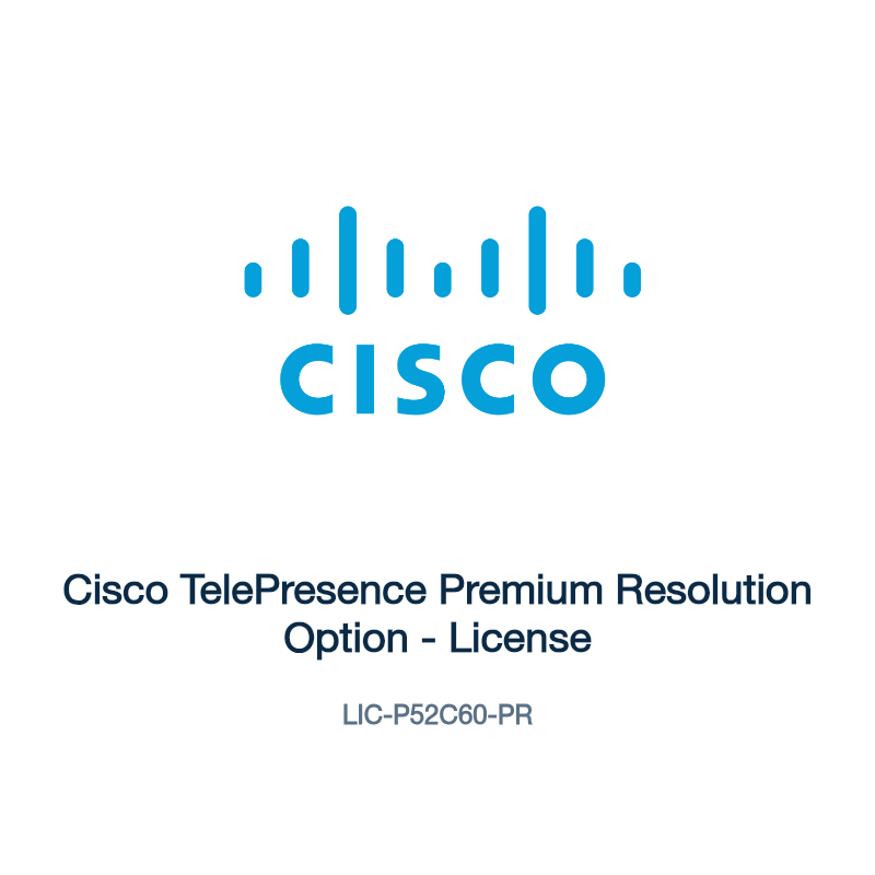 LIC-P52C60-PR: Cisco TelePresence Premium Resolution Option