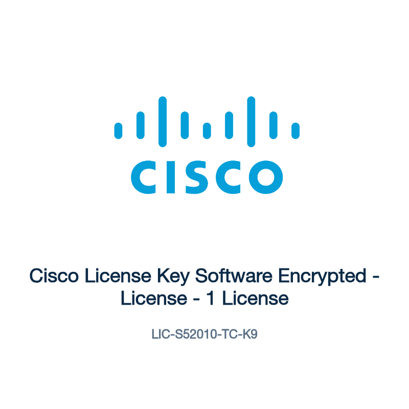 LIC-S52010-TC-K9: Cisco License Key Software Encrypted