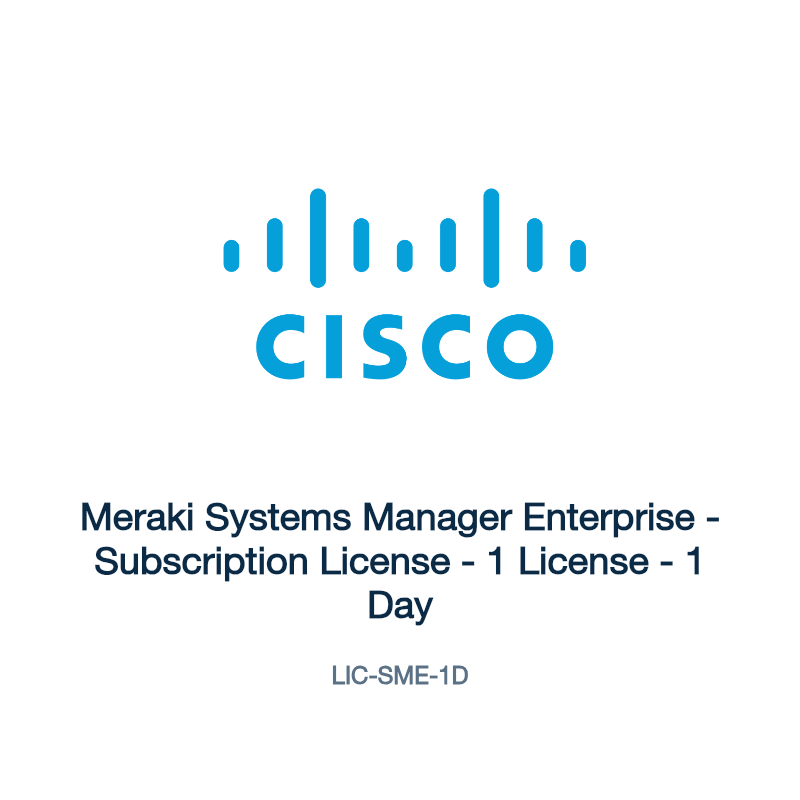 LIC-SME-1D: Meraki Systems Manager Enterprise