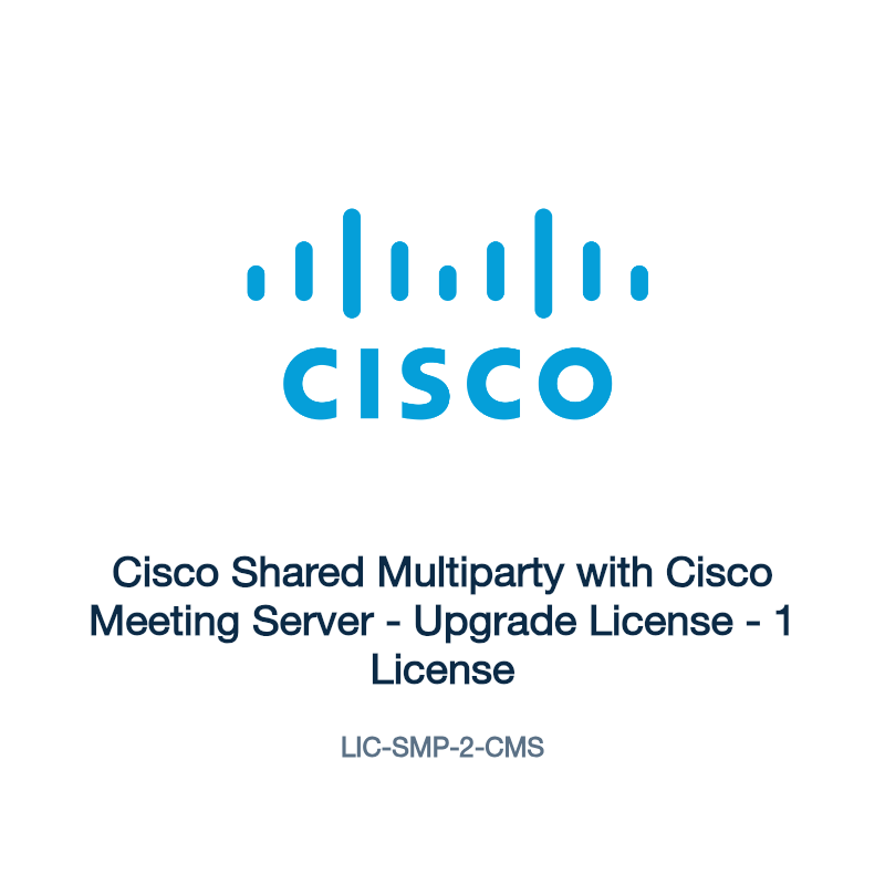 LIC-SMP-2-CMS: Cisco Shared Multiparty with Cisco Meeting Server
