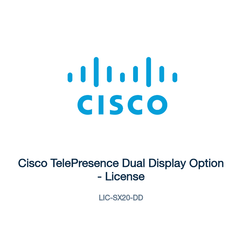 LIC-SX20-DD: Cisco TelePresence Dual Display Option