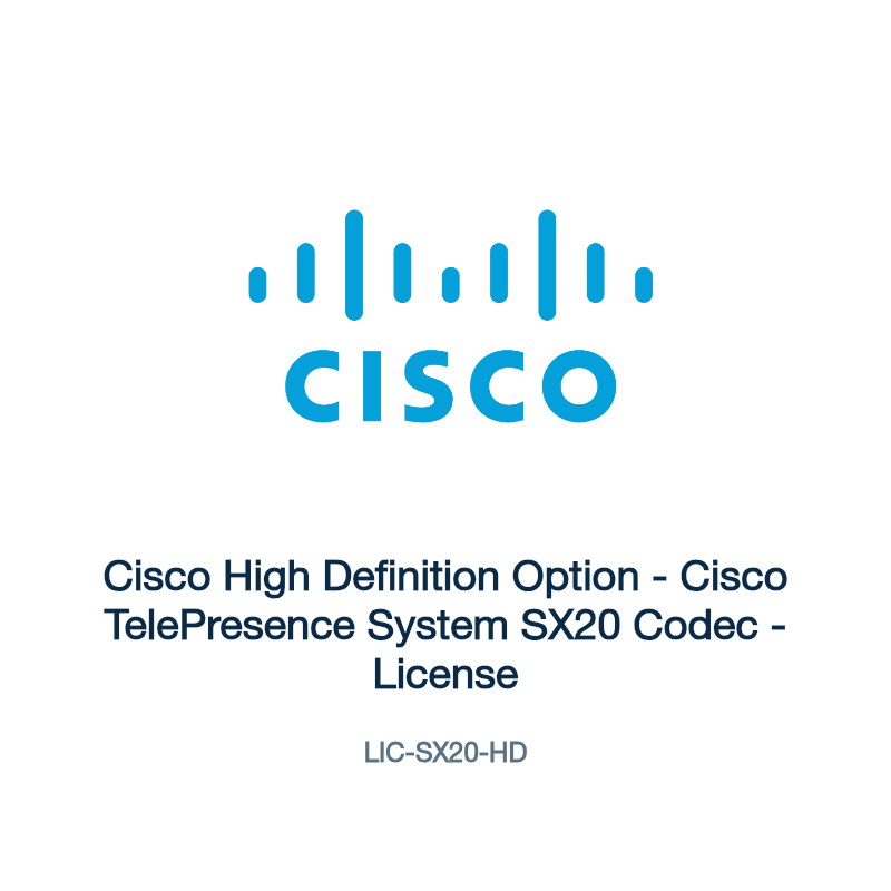 LIC-SX20-HD: Cisco High Definition Option
