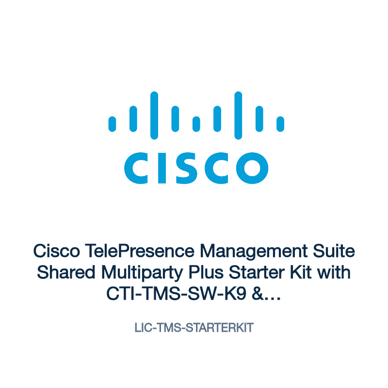 LIC-TMS-STARTERKIT: Cisco TelePresence Management Suite Shared Multiparty Plus Starter