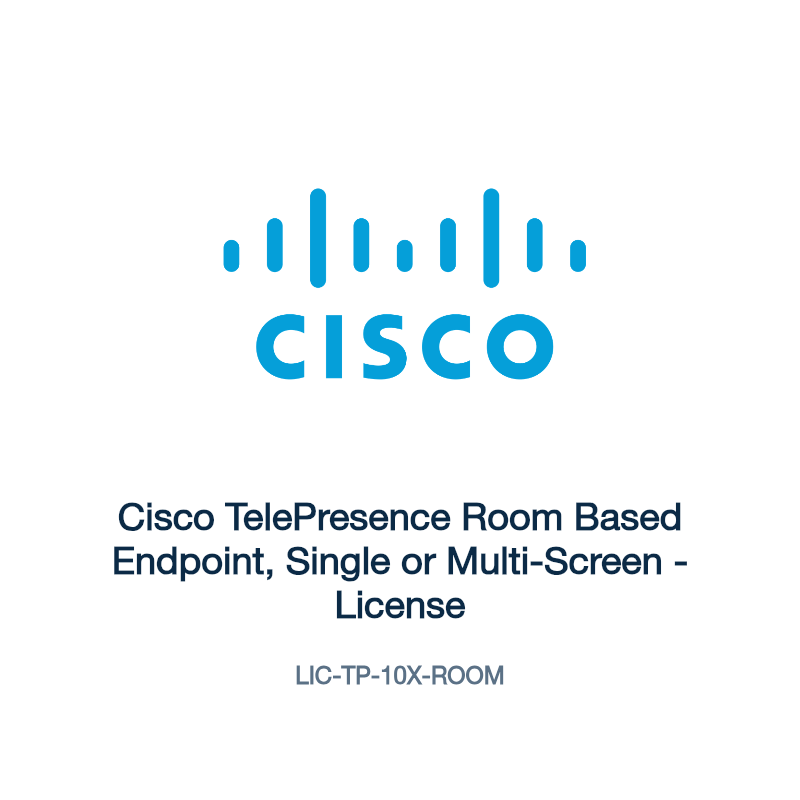 LIC-TP-10X-ROOM: Cisco TelePresence Room Based Endpoint, Single or Multi-Screen