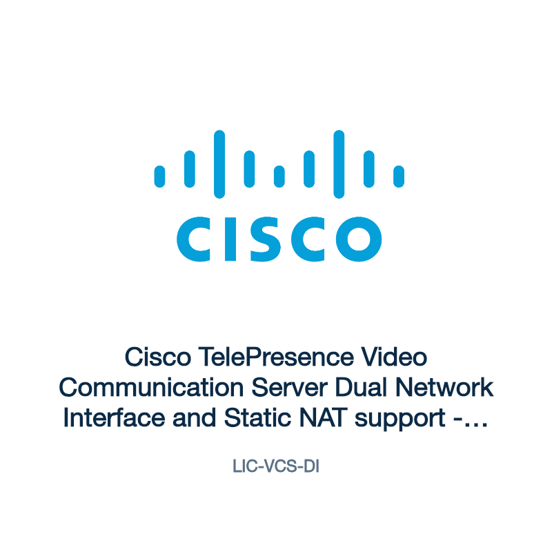 LIC-VCS-DI: Cisco TelePresence Video Communication Server Dual Network Interface