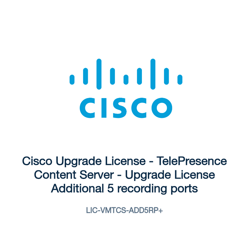 LIC-VMTCS-ADD5RP+: Cisco Upgrade License