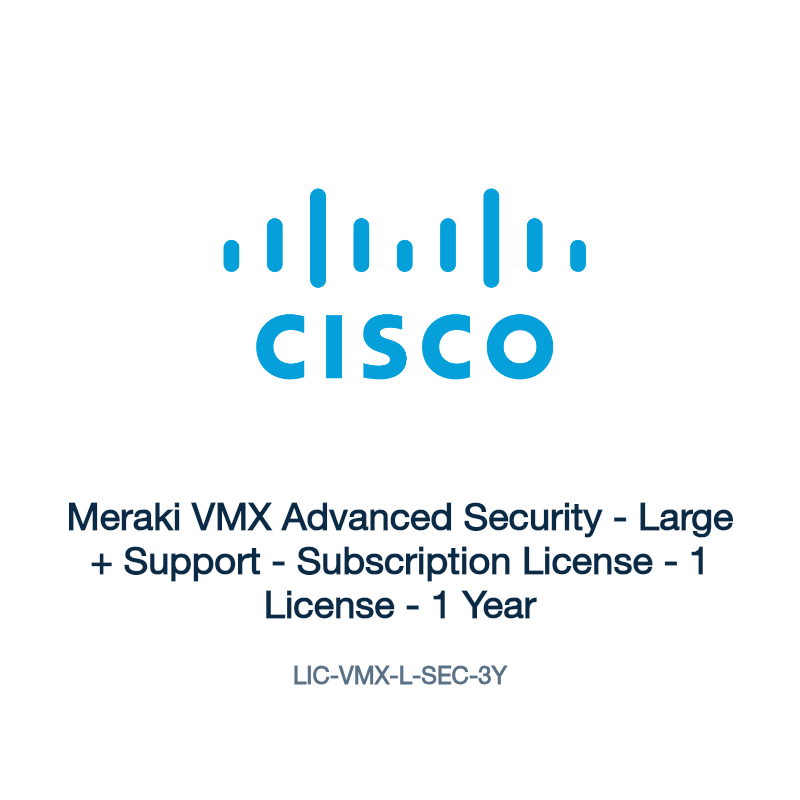 LIC-VMX-L-SEC-3Y: Meraki VMX Advanced Security