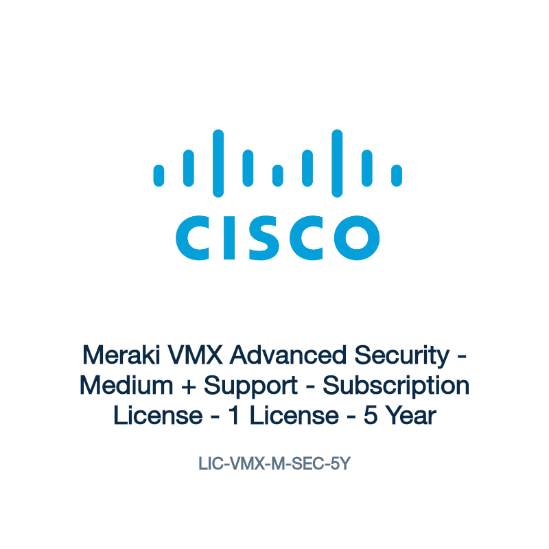 LIC-VMX-M-SEC-5Y: Meraki VMX Advanced Security