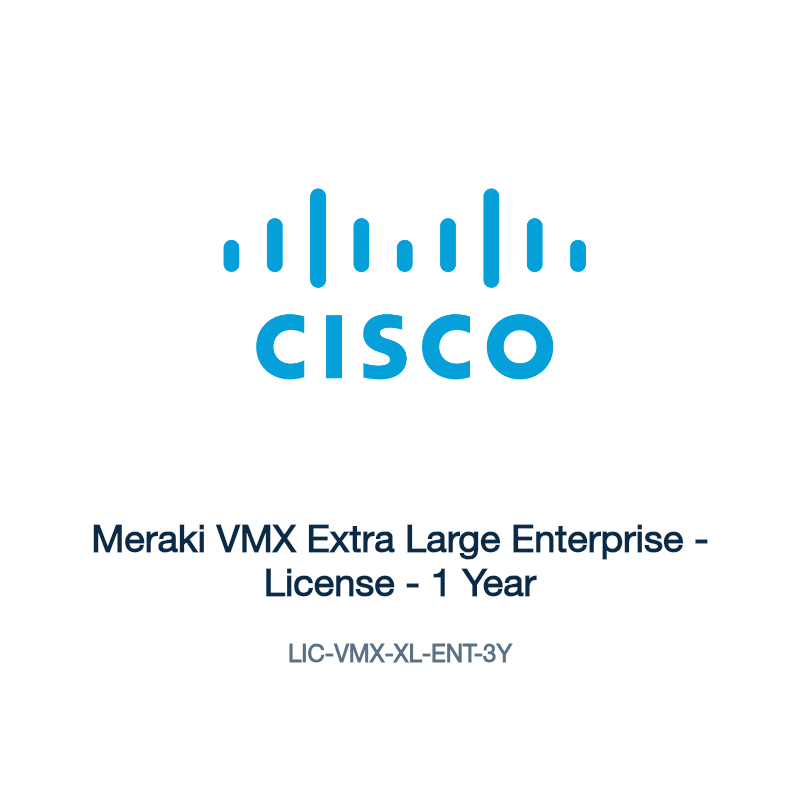 LIC-VMX-XL-ENT-3Y: Meraki VMX Extra Large Enterprise