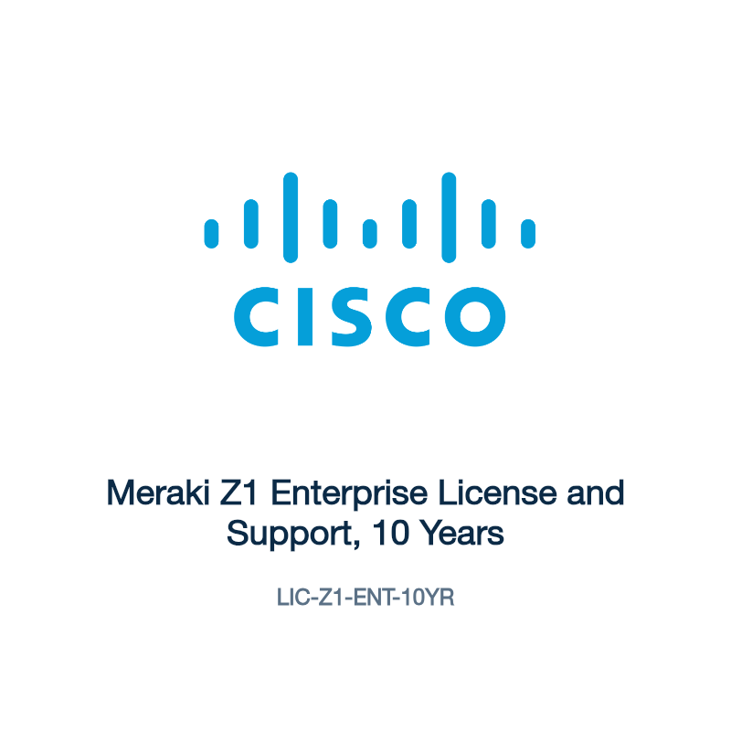 LIC-Z1-ENT-10YR: Meraki Z1 Enterprise License and Support, 10 Years