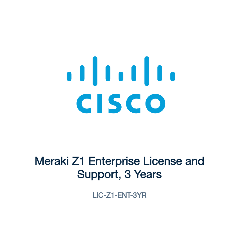 LIC-Z1-ENT-3YR: Meraki Z1 Enterprise License and Support, 3 Years