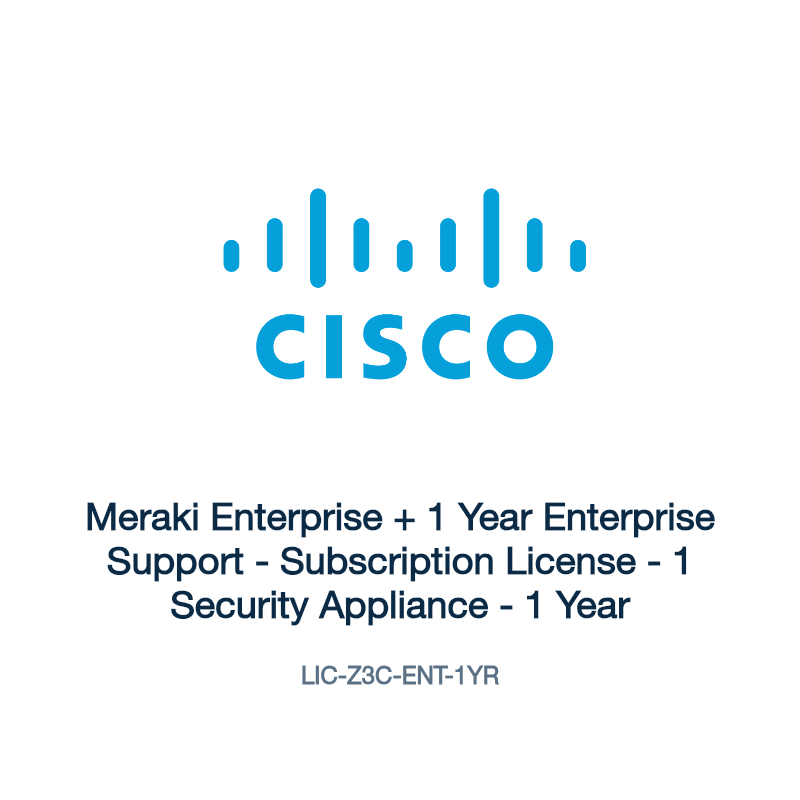 LIC-Z3C-ENT-1YR: Meraki Enterprise + 1 Year Enterprise Support