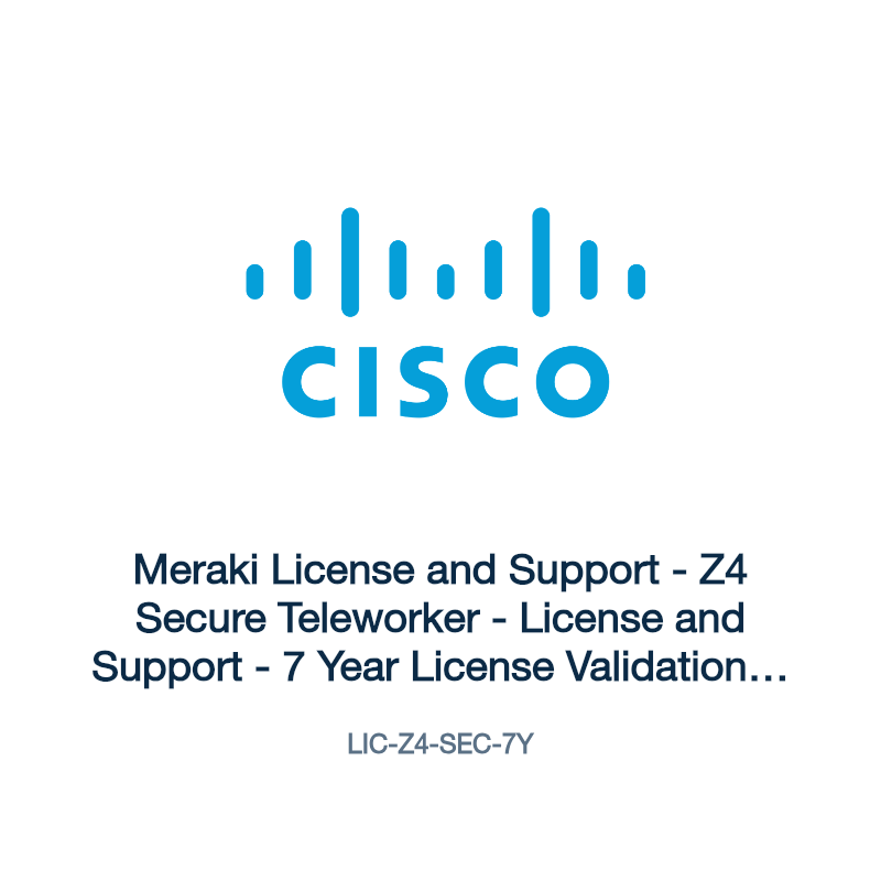 LIC-Z4-SEC-7Y: Meraki License and Support