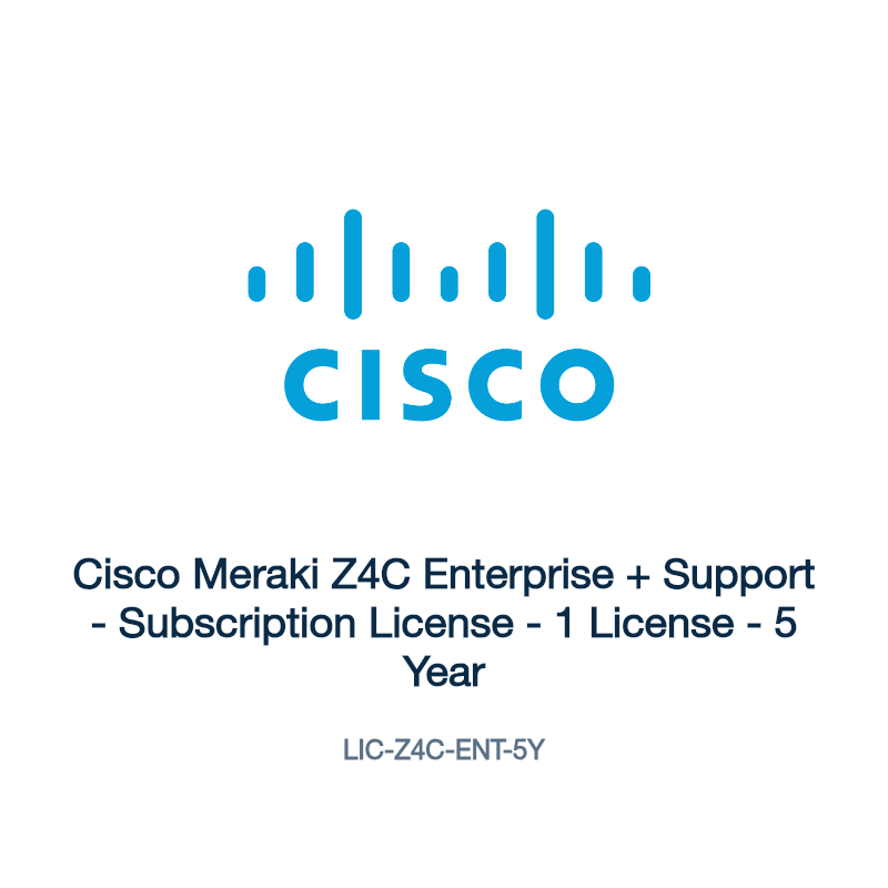 LIC-Z4C-ENT-5Y: Cisco Meraki Z4C Enterprise + Support