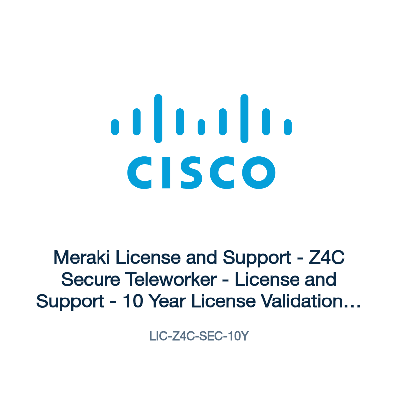 LIC-Z4C-SEC-10Y: Meraki License and Support