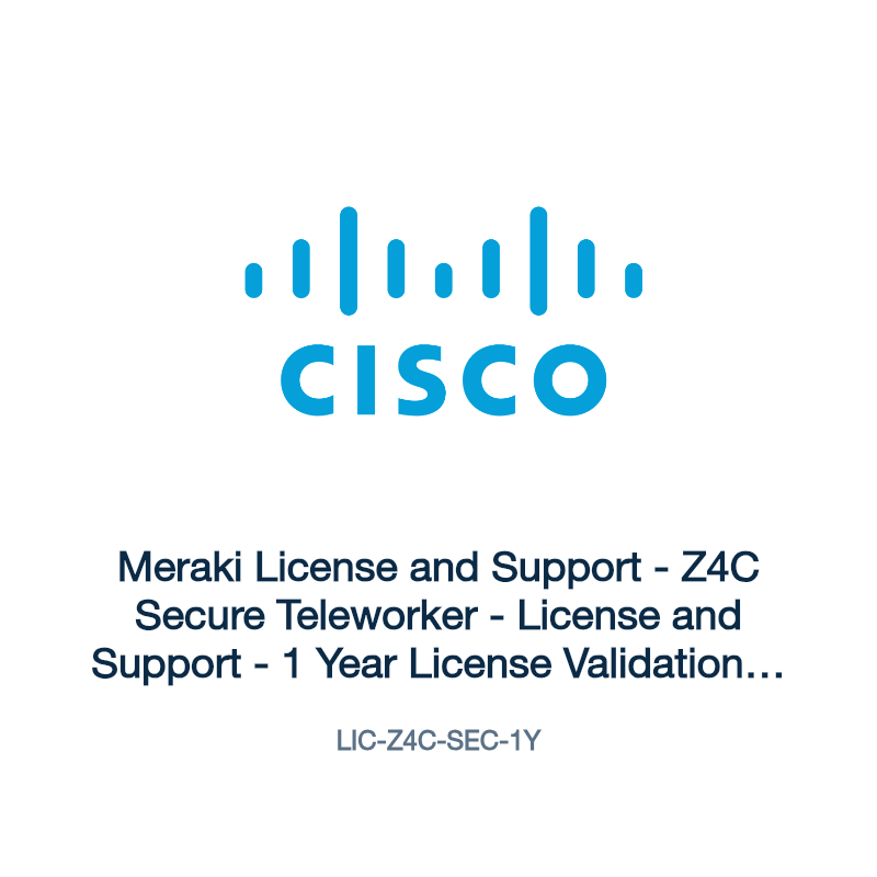 LIC-Z4C-SEC-1Y: Meraki License and Support