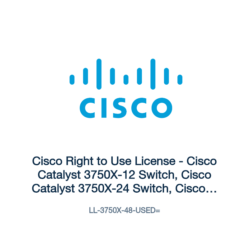 LL-3750X-48-USED=: Cisco Right to Use License