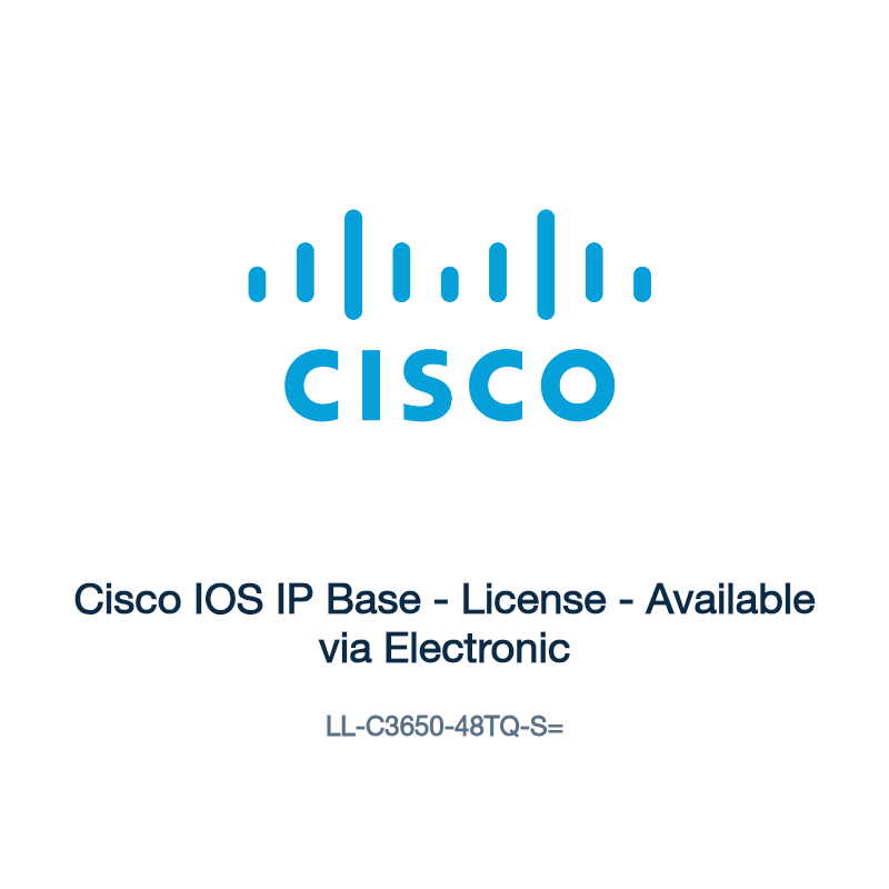 LL-C3650-48TQ-S=: Cisco IOS IP Base