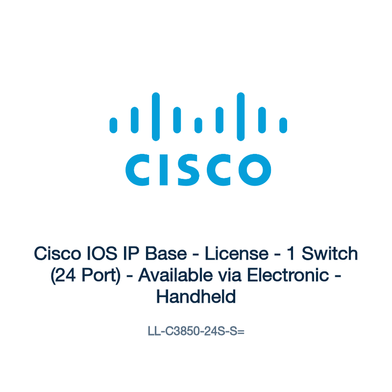 LL-C3850-24S-S=: Cisco IOS IP Base