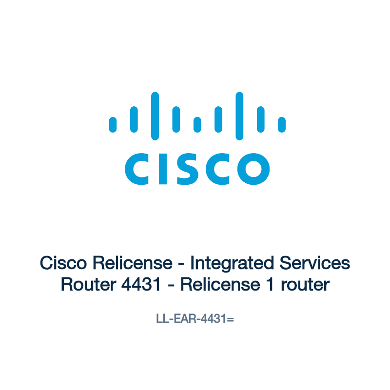 LL-EAR-4431=: Cisco Relicense - Integrated Services Router 4431 - Relicense 1 router