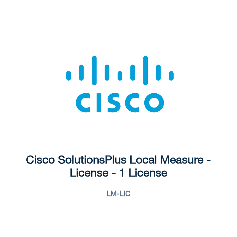 LM-LIC: Cisco SolutionsPlus Local Measure