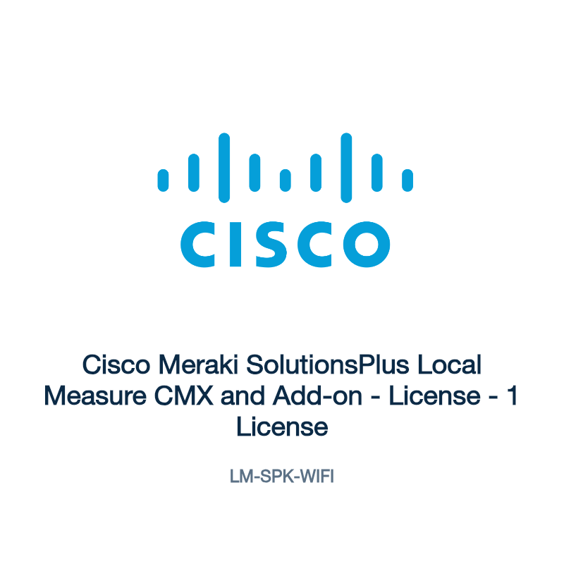LM-SPK-WIFI: Cisco Meraki SolutionsPlus Local Measure CMX and Add-on