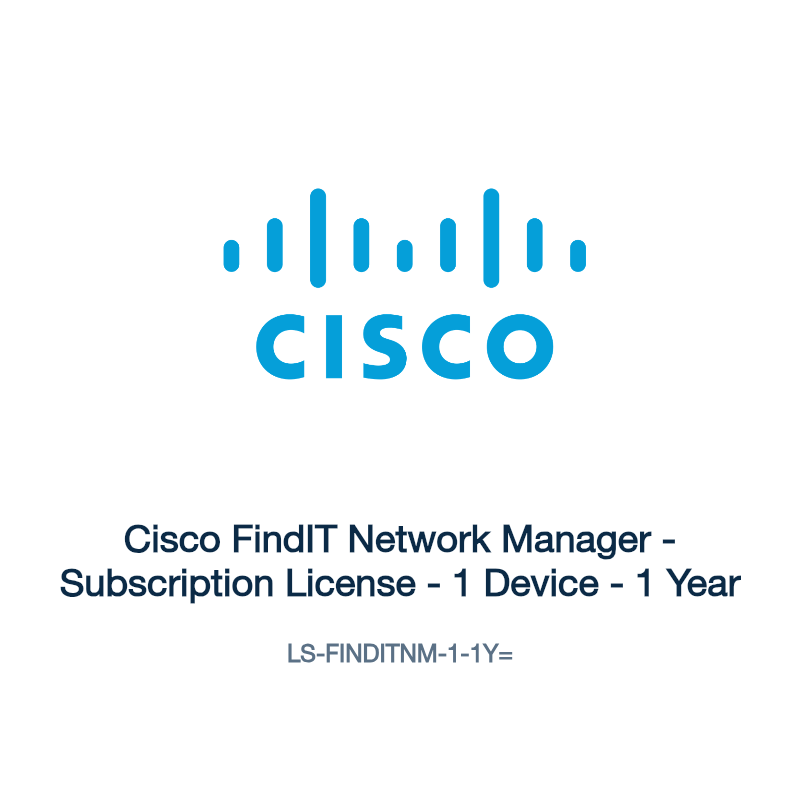 LS-FINDITNM-1-1Y=: Cisco FindIT Network Manager