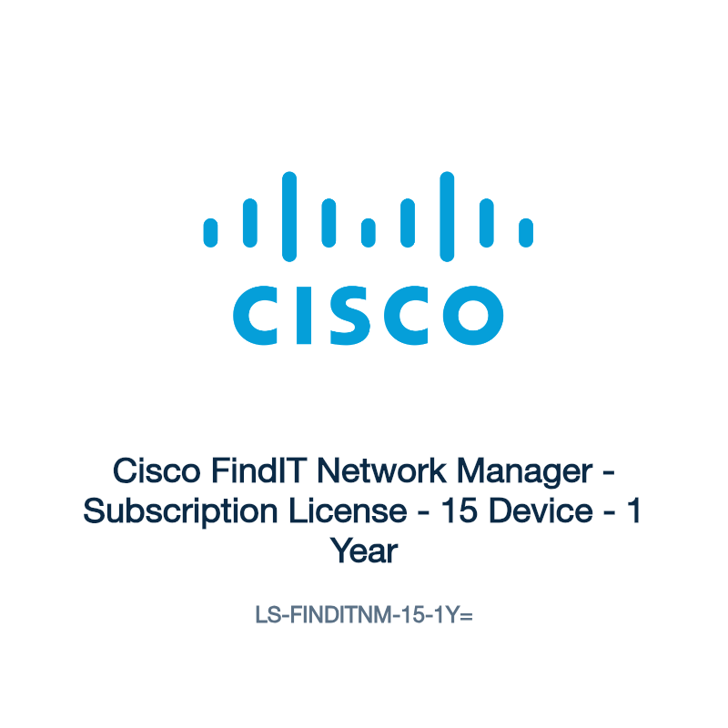 LS-FINDITNM-15-1Y=: Cisco FindIT Network Manager