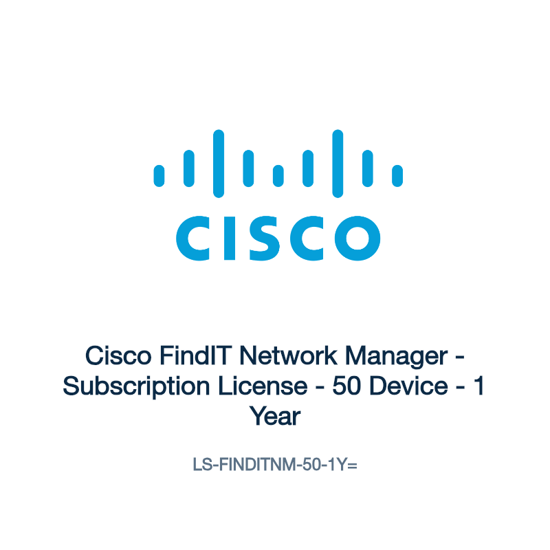 LS-FINDITNM-50-1Y=: Cisco FindIT Network Manager