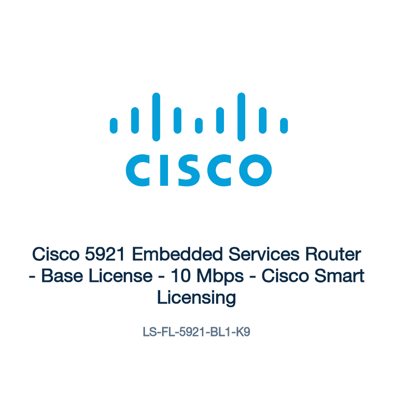 LS-FL-5921-BL1-K9: Cisco 5921 Embedded Services Router