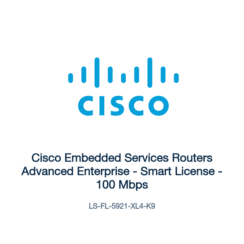 LS-FL-5921-XL4-K9: Cisco Embedded Services Routers Advanced Enterprise