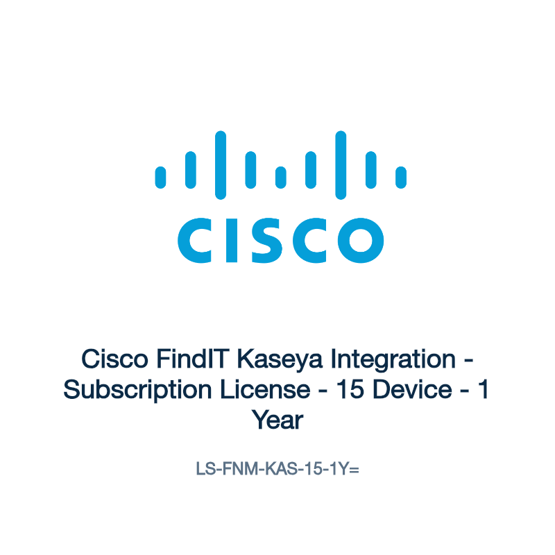 LS-FNM-KAS-15-1Y=: Cisco FindIT Kaseya Integration