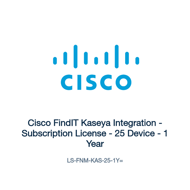 LS-FNM-KAS-25-1Y=: Cisco FindIT Kaseya Integration