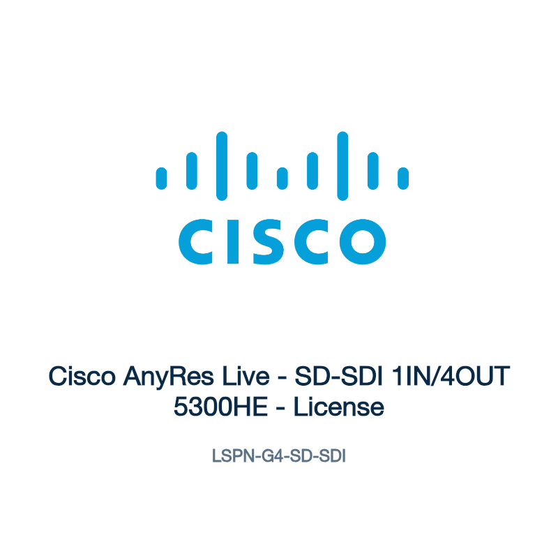 LSPN-G4-SD-SDI: Cisco AnyRes Live