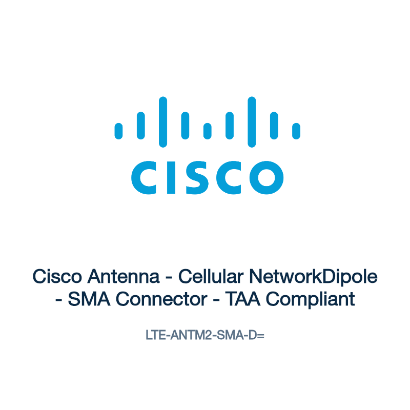 LTE-ANTM2-SMA-D=: Cisco Antenna - Cellular NetworkDipole - SMA Connector - TAA Compliant
