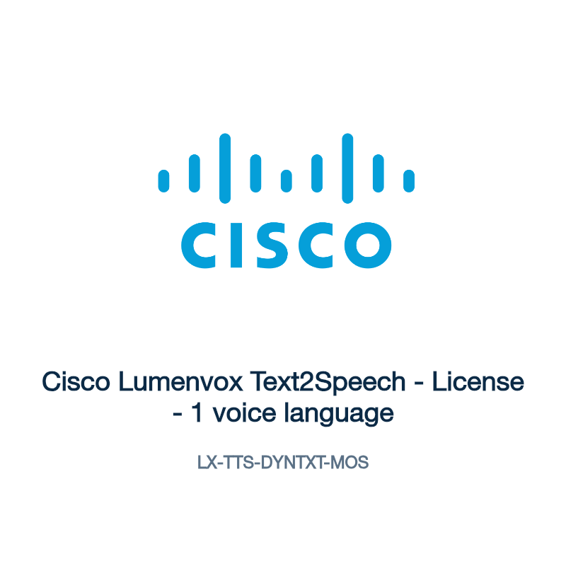 LX-TTS-DYNTXT-MOS: Cisco Lumenvox Text2Speech