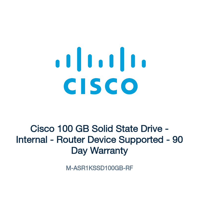 M-ASR1KSSD100GB-RF: Cisco 100 GB Solid State Drive