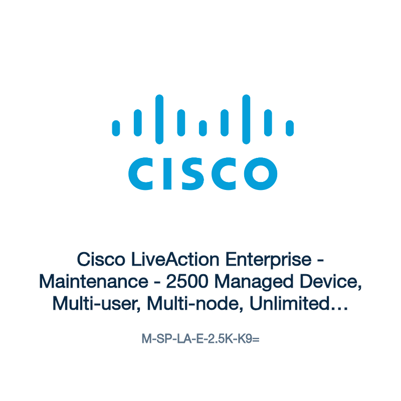 M-SP-LA-E-2.5K-K9=: Cisco LiveAction Enterprise