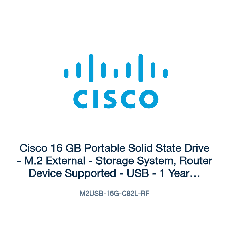 M2USB-16G-C82L-RF: Cisco 16 GB Portable Solid State Drive