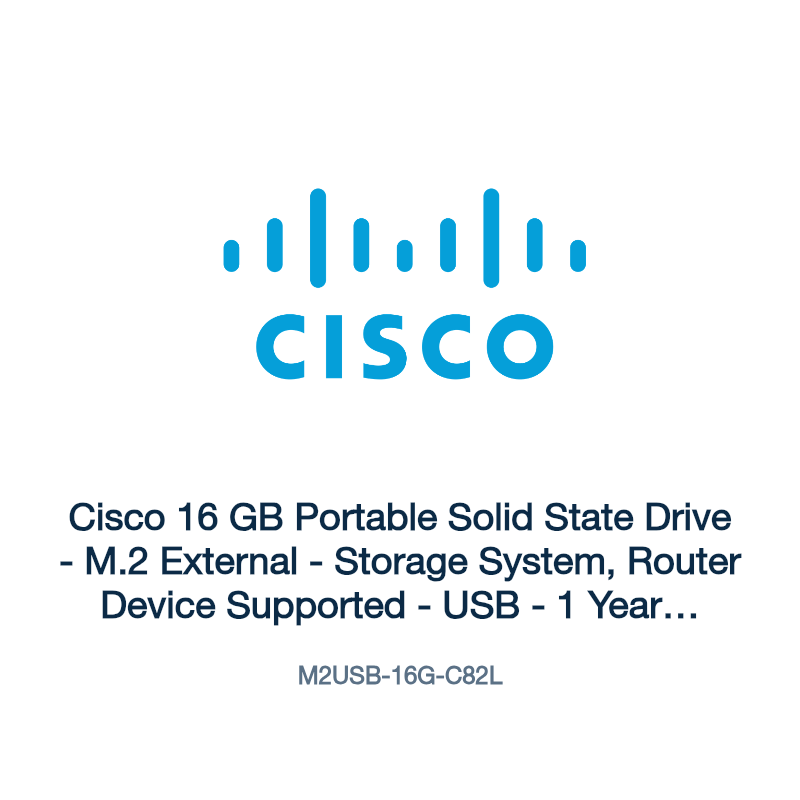 M2USB-16G-C82L: Cisco 16 GB Portable Solid State Drive