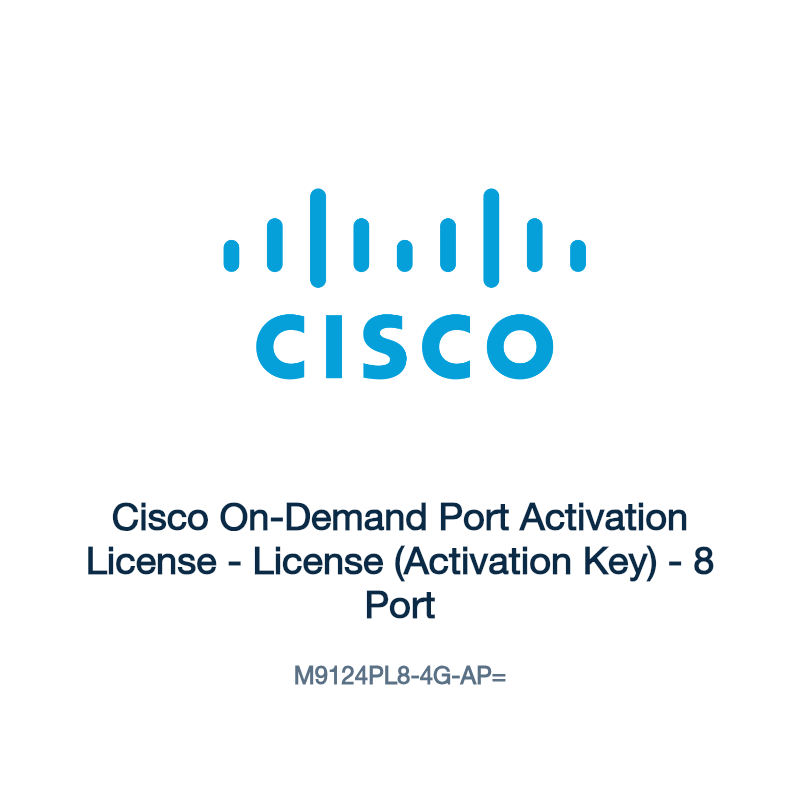 M9124PL8-4G-AP=: Cisco On-Demand Port Activation License