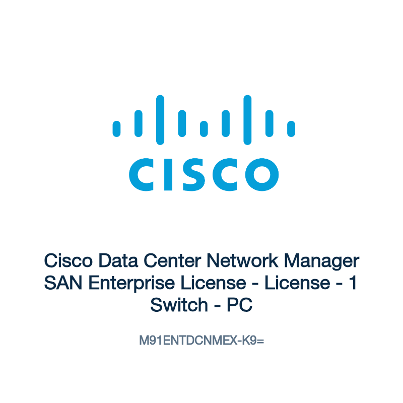 M91ENTDCNMEX-K9=: Cisco Data Center Network Manager SAN Enterprise License