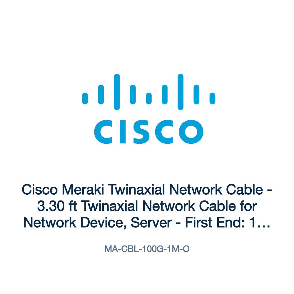 MA-CBL-100G-1M-O: Cisco Meraki Twinaxial Network Cable